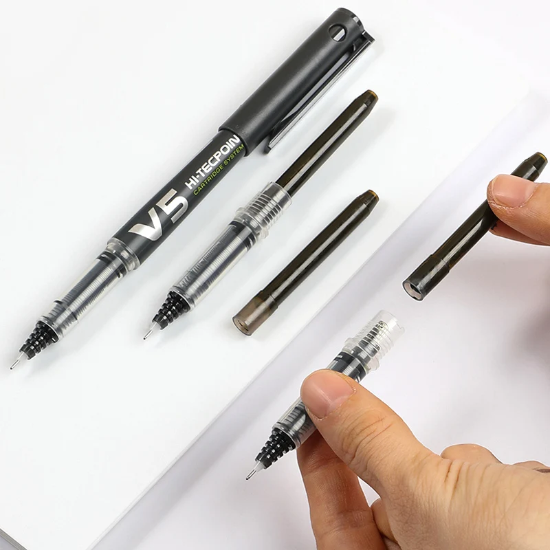 パイロット詰め替え可能なv5/v7ロールボールペン事務用品ジ - Pilot Pen V5 のレビューと価格