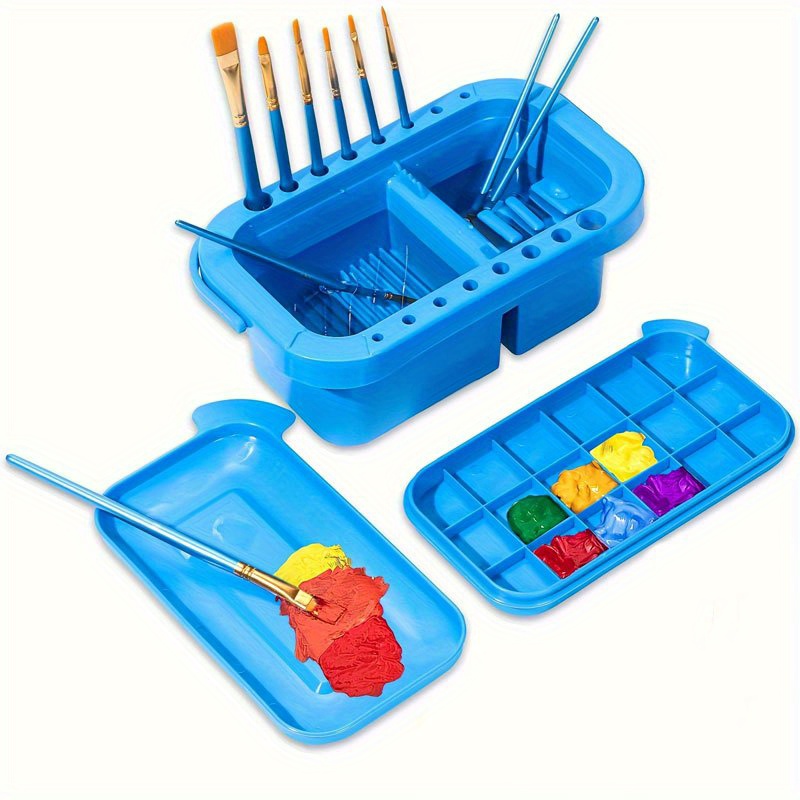 3-in-1ペイントブラシクリーナーバスケット（パレット＆蓋 - Gouache Paint Set のレビューと価格