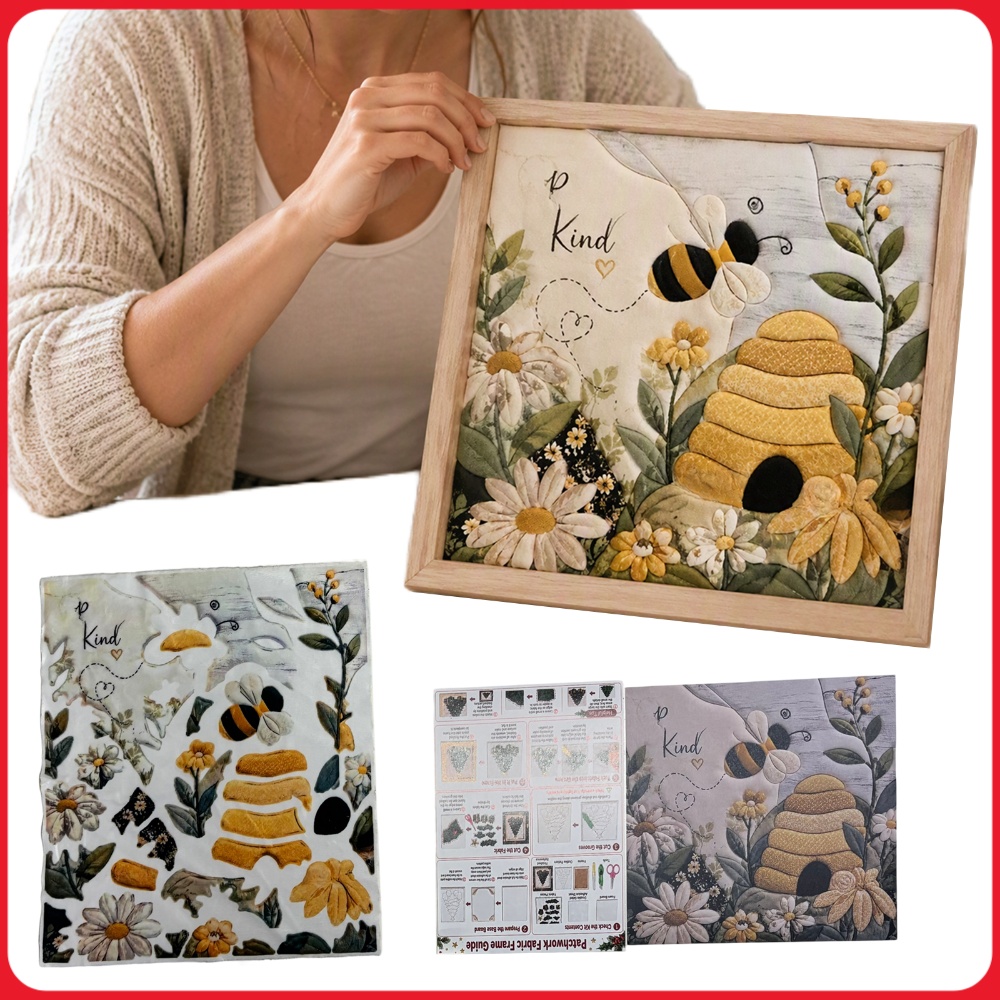 パンチニードル刺繍DIYキット。蜂の巣模様、ひまわり、3Dテ - Art Craft Kit のレビューと価格