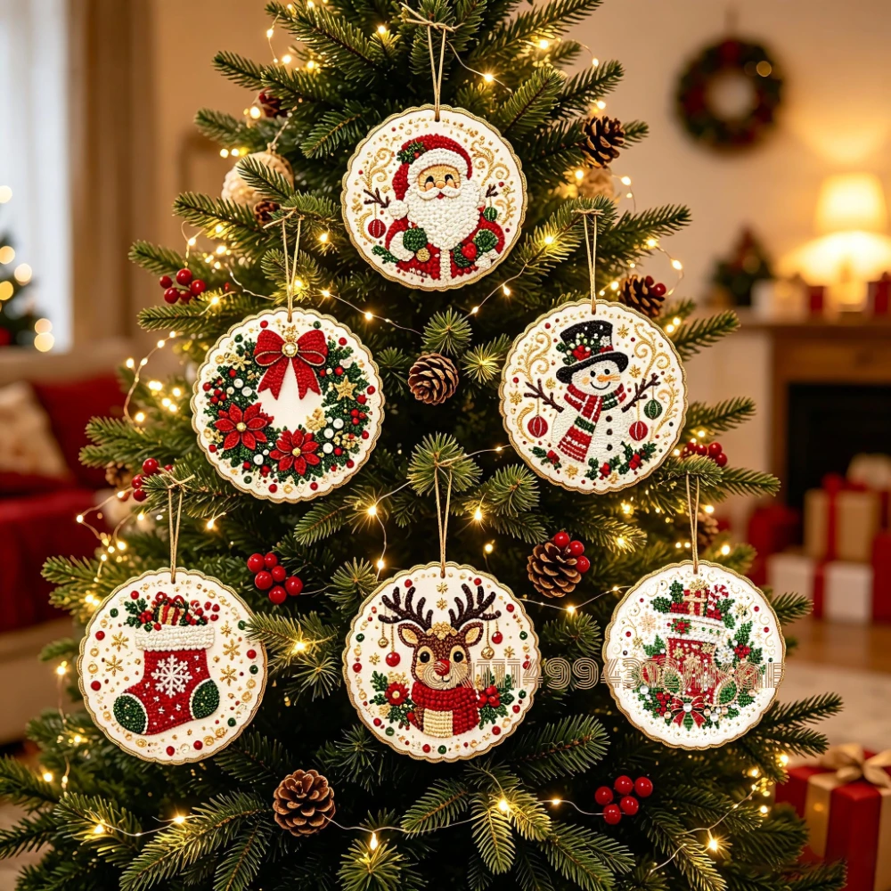 大人向けのクリスマスオーナメントDIYパールアートキット6個 - Art Craft Kit のレビューと価格